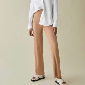 Reformation Whitney Knit Lounge Pant in Buff Size Medium NWT